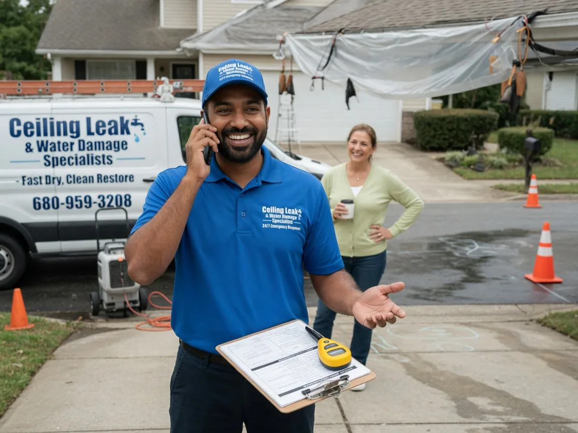 Ceiling Leak Cleanup Harrison City, PA FAQs